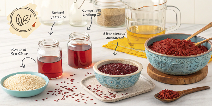 How to make red yeast rice-infused oils