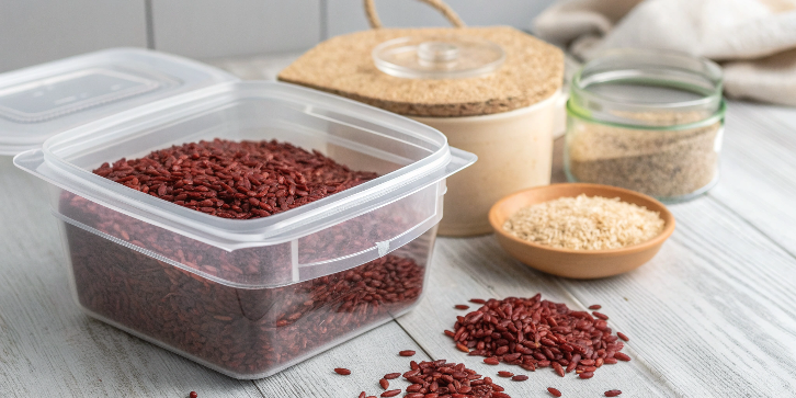How to prevent clumping in stored red yeast rice