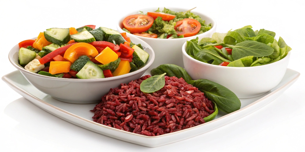 What salads pair well with red yeast rice