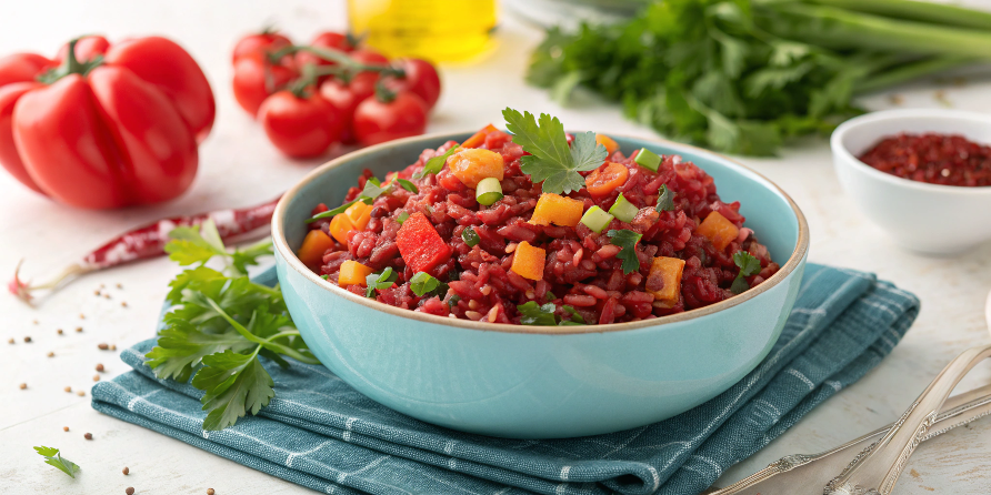 What vegetarian dishes use red yeast rice