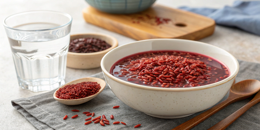 Why soak red yeast rice overnight before cooking